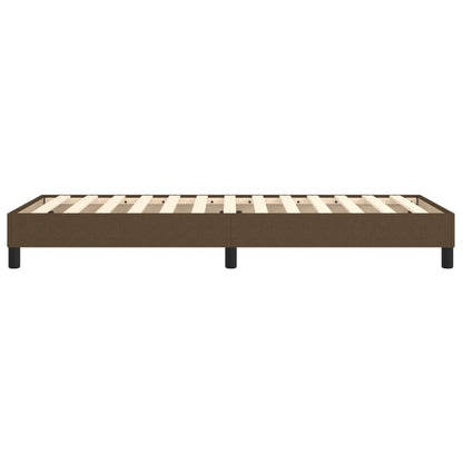 Struttura Letto a Rete a Molle Marrone Scuro 90x190 cm Tessuto | homemem39