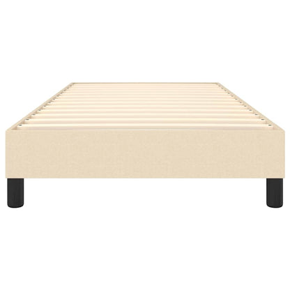 Struttura Letto a Rete a Molle Crema 90x190 cm in Tessuto