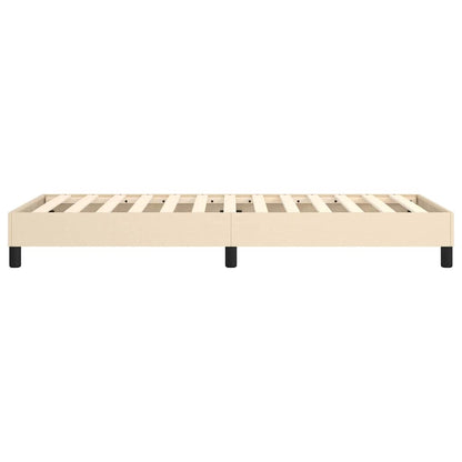 Struttura Letto a Rete a Molle Crema 90x190 cm in Tessuto
