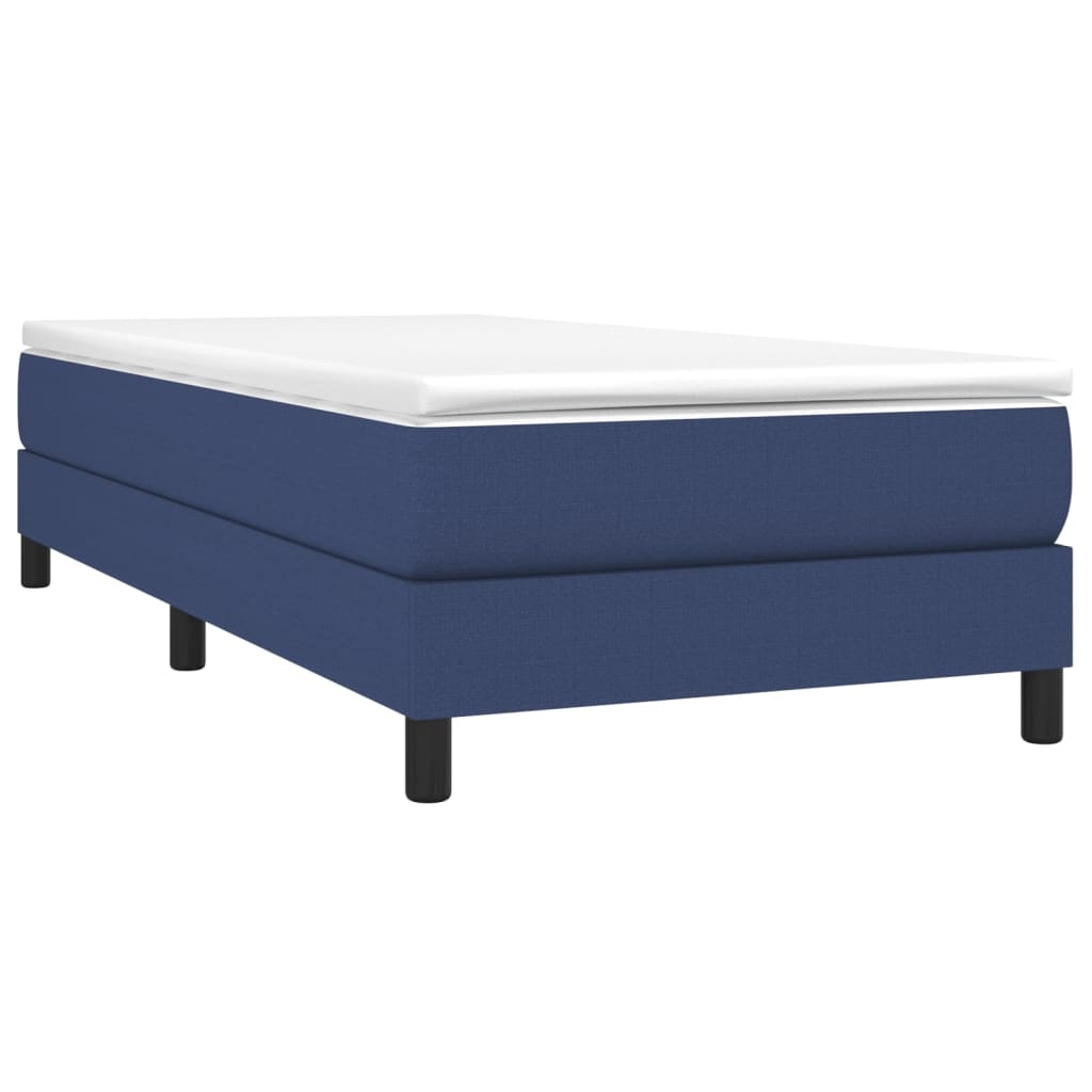 Struttura Letto a Rete a Molle Blu 90x190 cm in Tessuto | homemem39