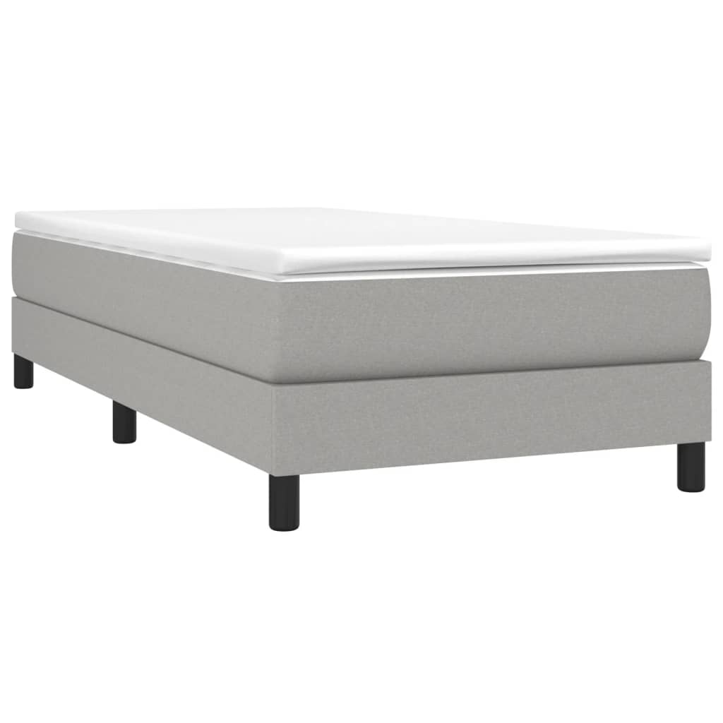 Struttura Letto a Rete a Molle Grigio Chiaro 90x200 cm Tessuto | homemem39