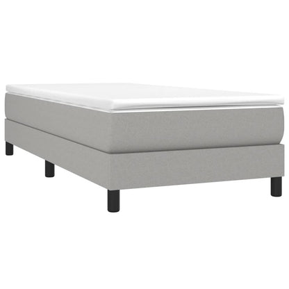 Struttura Letto a Rete a Molle Grigio Chiaro 90x200 cm Tessuto | homemem39