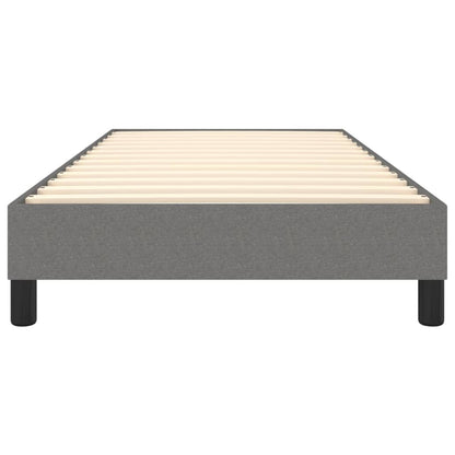 Struttura Letto a Rete a Molle Grigio Scuro 90x200 cm Tessuto