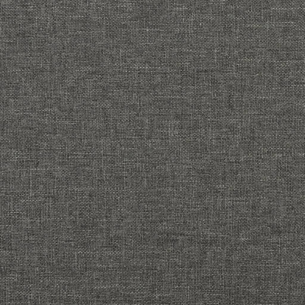 Struttura Letto a Rete a Molle Grigio Scuro 90x200 cm Tessuto