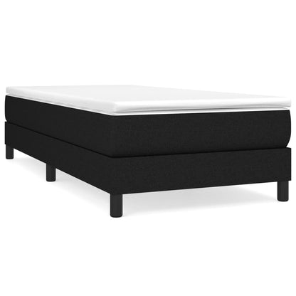 Struttura Letto a Rete a Molle Nero 90x200 cm in Tessuto | homemem39