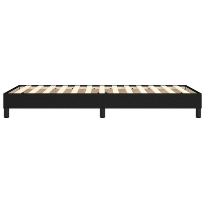 Struttura Letto a Rete a Molle Nero 90x200 cm in Tessuto | homemem39