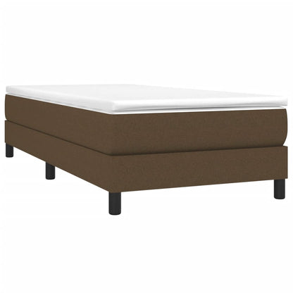 Struttura Letto a Rete a Molle Marrone Scuro 90x200 cm Tessuto | homemem39