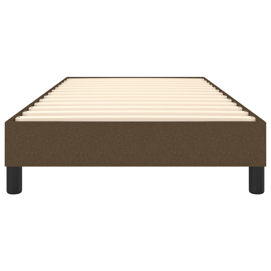 Struttura Letto a Rete a Molle Marrone Scuro 90x200 cm Tessuto | homemem39