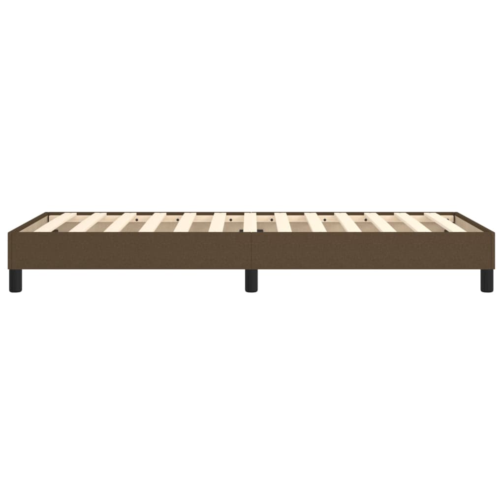 Struttura Letto a Rete a Molle Marrone Scuro 90x200 cm Tessuto | homemem39