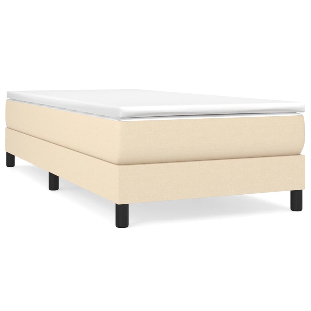 Struttura Letto a Rete a Molle Crema 90x200 cm in Tessuto | homemem39