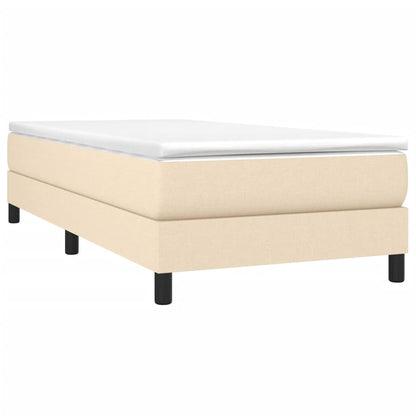 Struttura Letto a Rete a Molle Crema 90x200 cm in Tessuto | homemem39