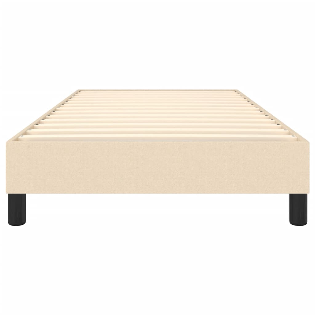 Struttura Letto a Rete a Molle Crema 90x200 cm in Tessuto | homemem39