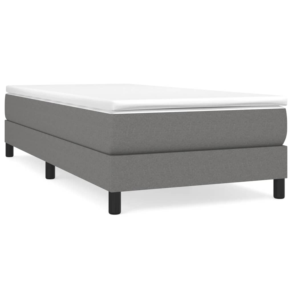 Struttura Letto a Rete a Molle Grigio Scuro 100x200 cm Tessuto | homemem39