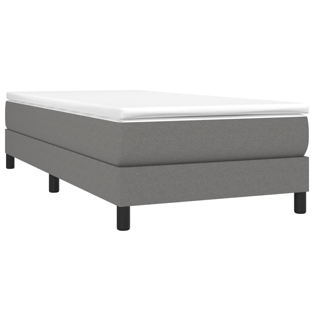 Struttura Letto a Rete a Molle Grigio Scuro 100x200 cm Tessuto | homemem39