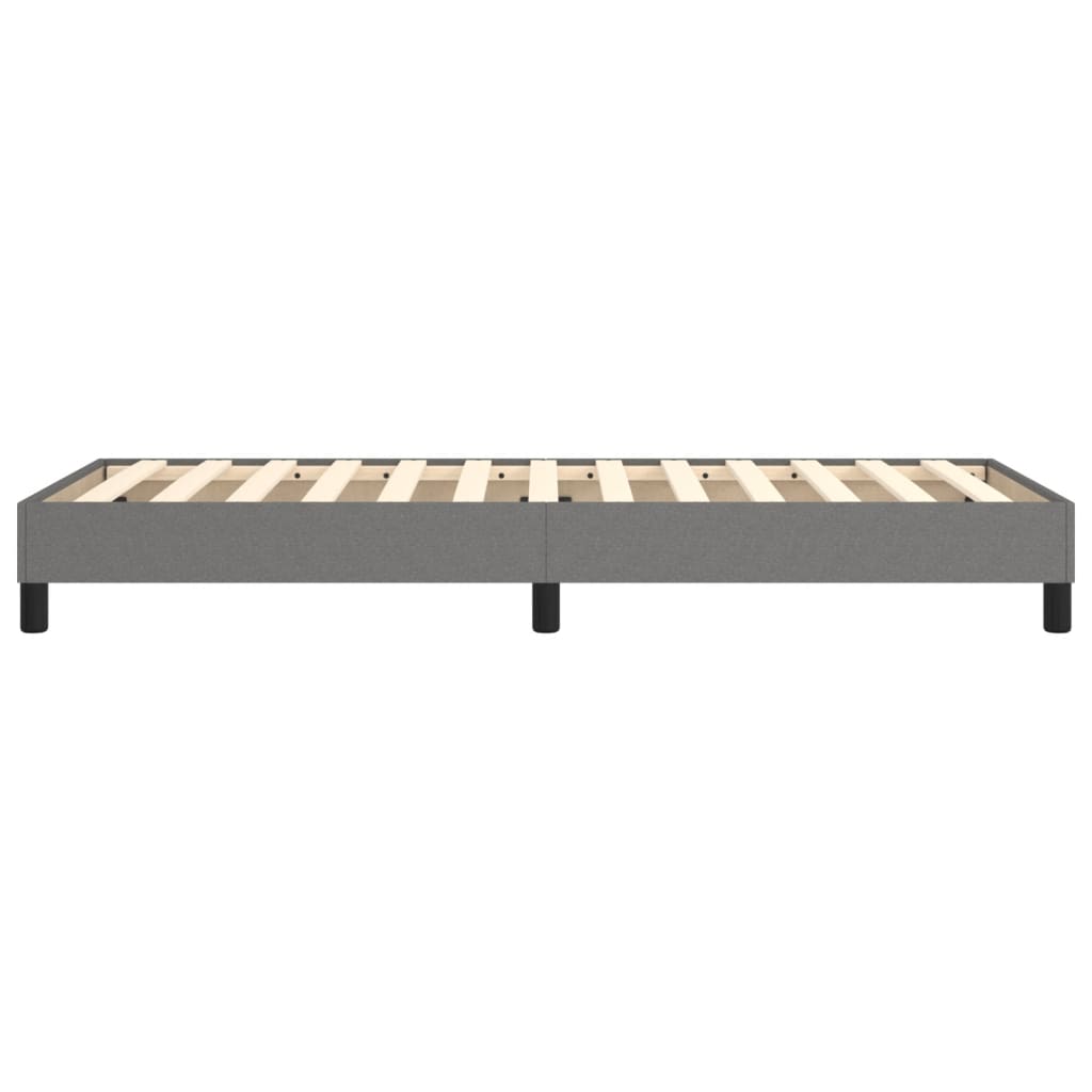 Struttura Letto a Rete a Molle Grigio Scuro 100x200 cm Tessuto | homemem39