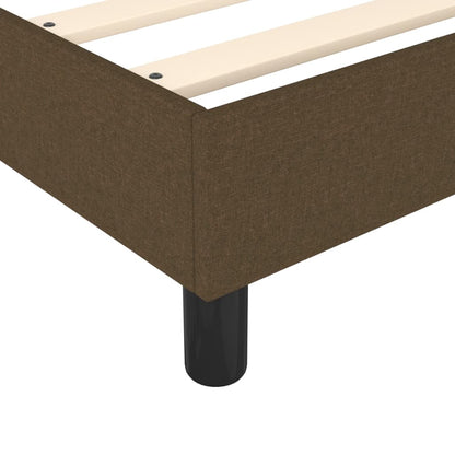 Struttura Letto a Rete a Molle Marrone Scuro 100x200 cm Tessuto | homemem39