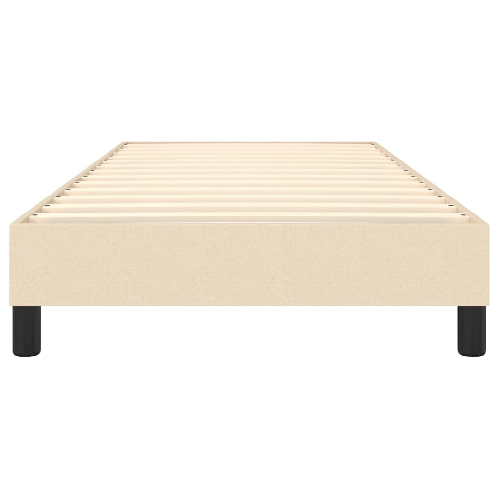 Struttura Letto a Rete a Molle Crema 100x200 cm in Tessuto | homemem39