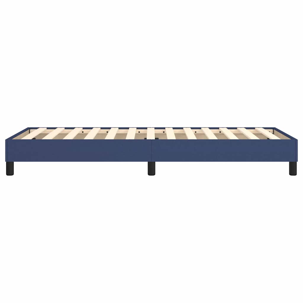 Struttura Letto a Rete a Molle Blu 100x200 cm in Tessuto