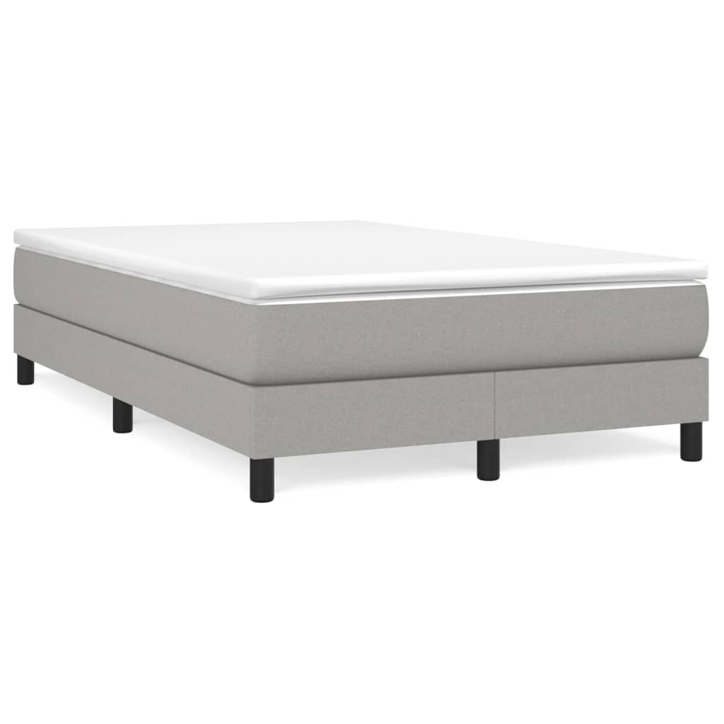 Struttura Letto a Rete a Molle Grigio Chiaro 120x200 cm Tessuto