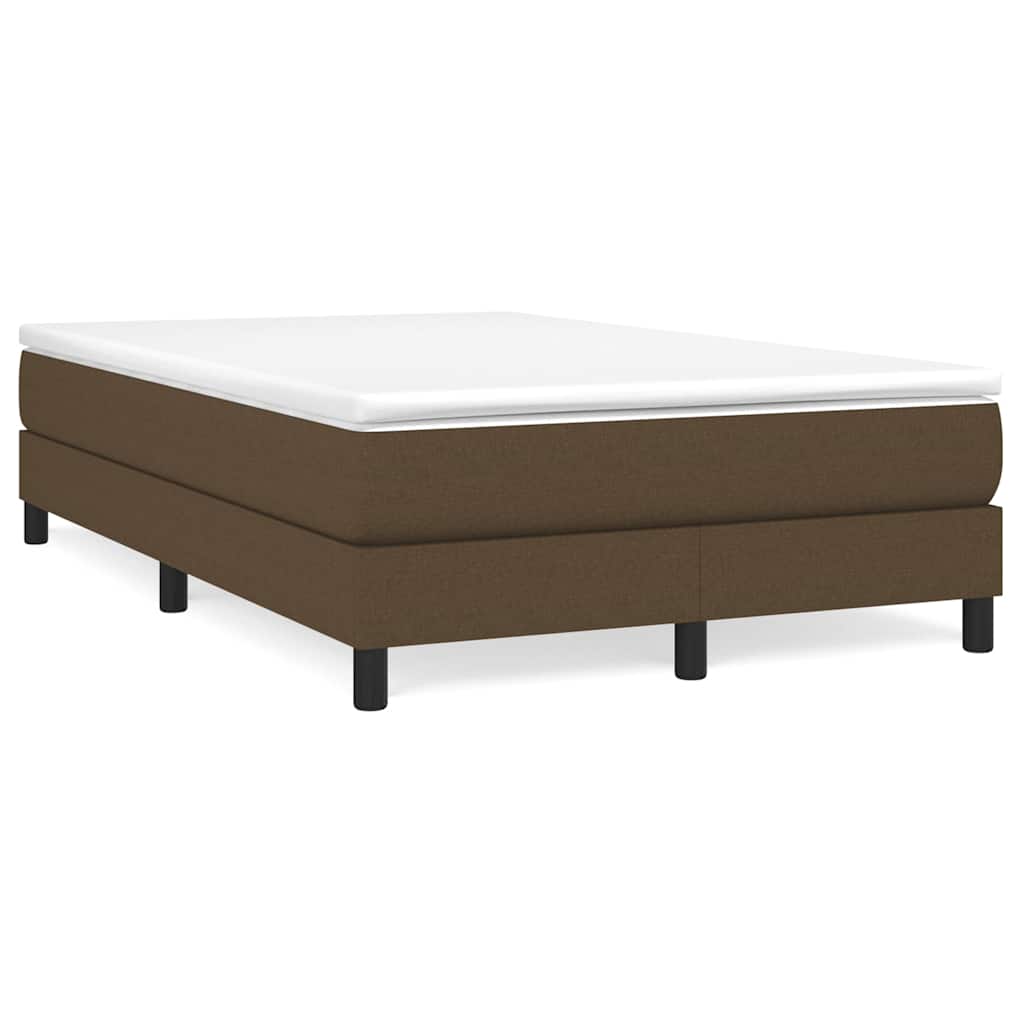 Struttura Letto a Rete a Molle Marrone Scuro 120x200 cm Tessuto