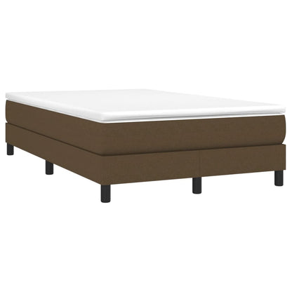 Struttura Letto a Rete a Molle Marrone Scuro 120x200 cm Tessuto