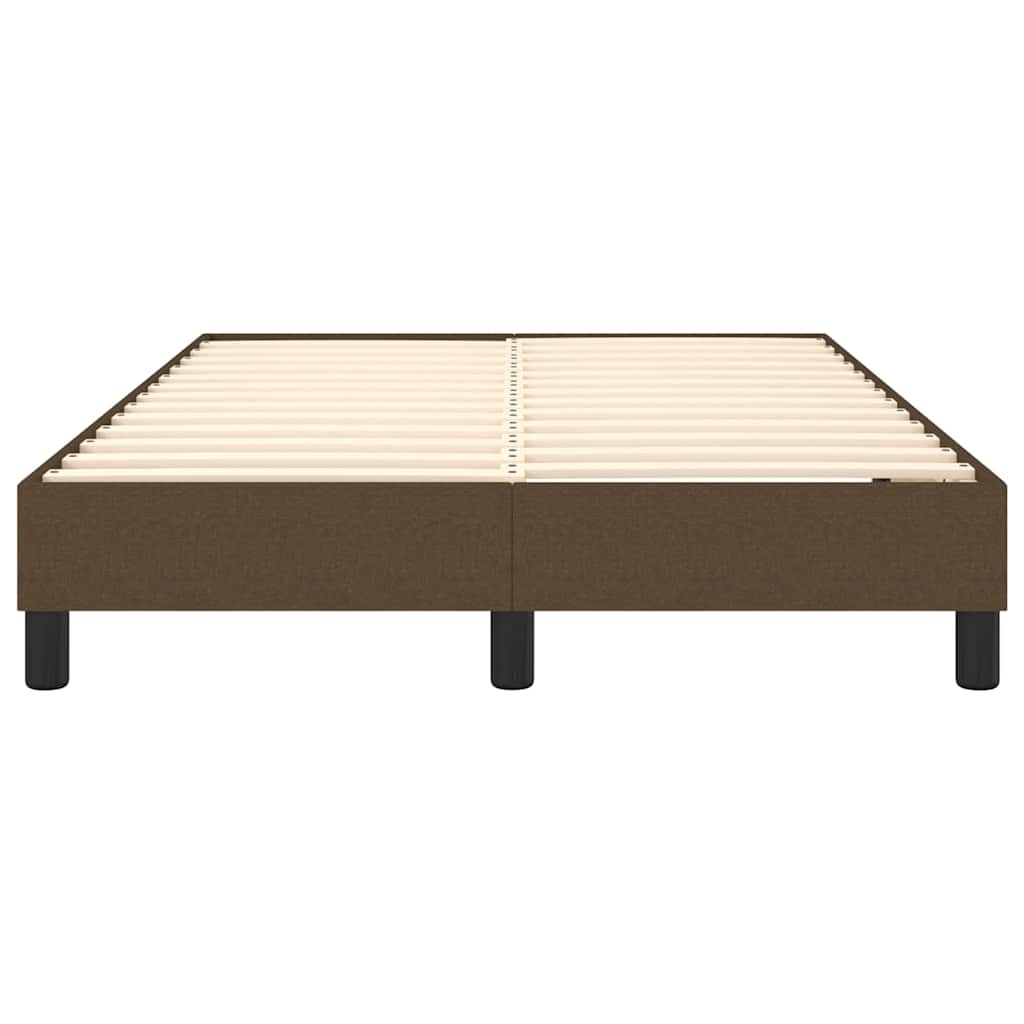 Struttura Letto a Rete a Molle Marrone Scuro 120x200 cm Tessuto