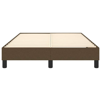 Struttura Letto a Rete a Molle Marrone Scuro 120x200 cm Tessuto