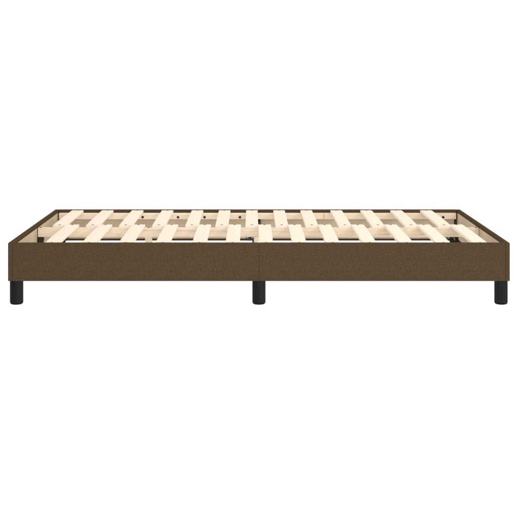 Struttura Letto a Rete a Molle Marrone Scuro 120x200 cm Tessuto | homemem39