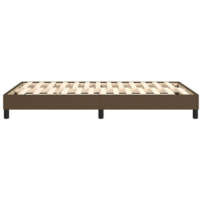 Struttura Letto a Rete a Molle Marrone Scuro 120x200 cm Tessuto
