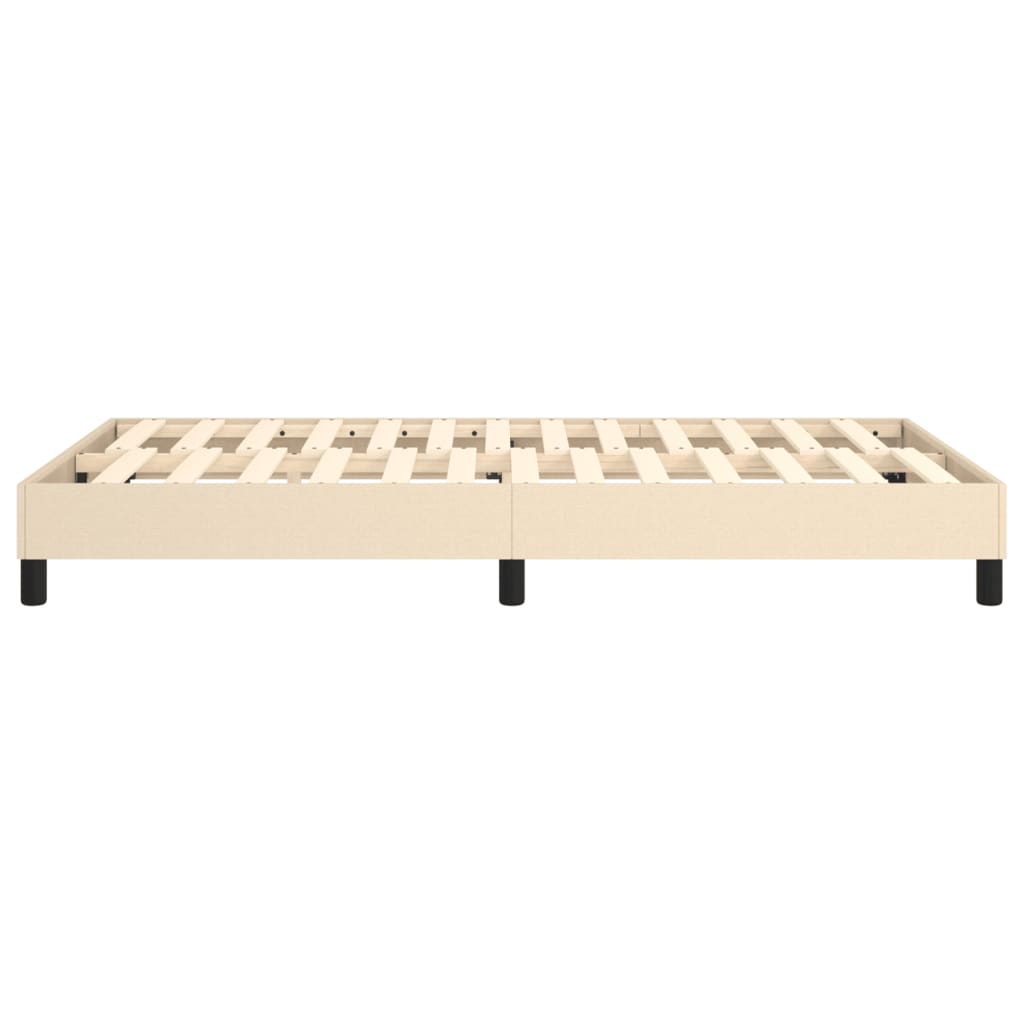 Struttura Letto a Rete a Molle Crema 120x200 cm Tessuto | homemem39