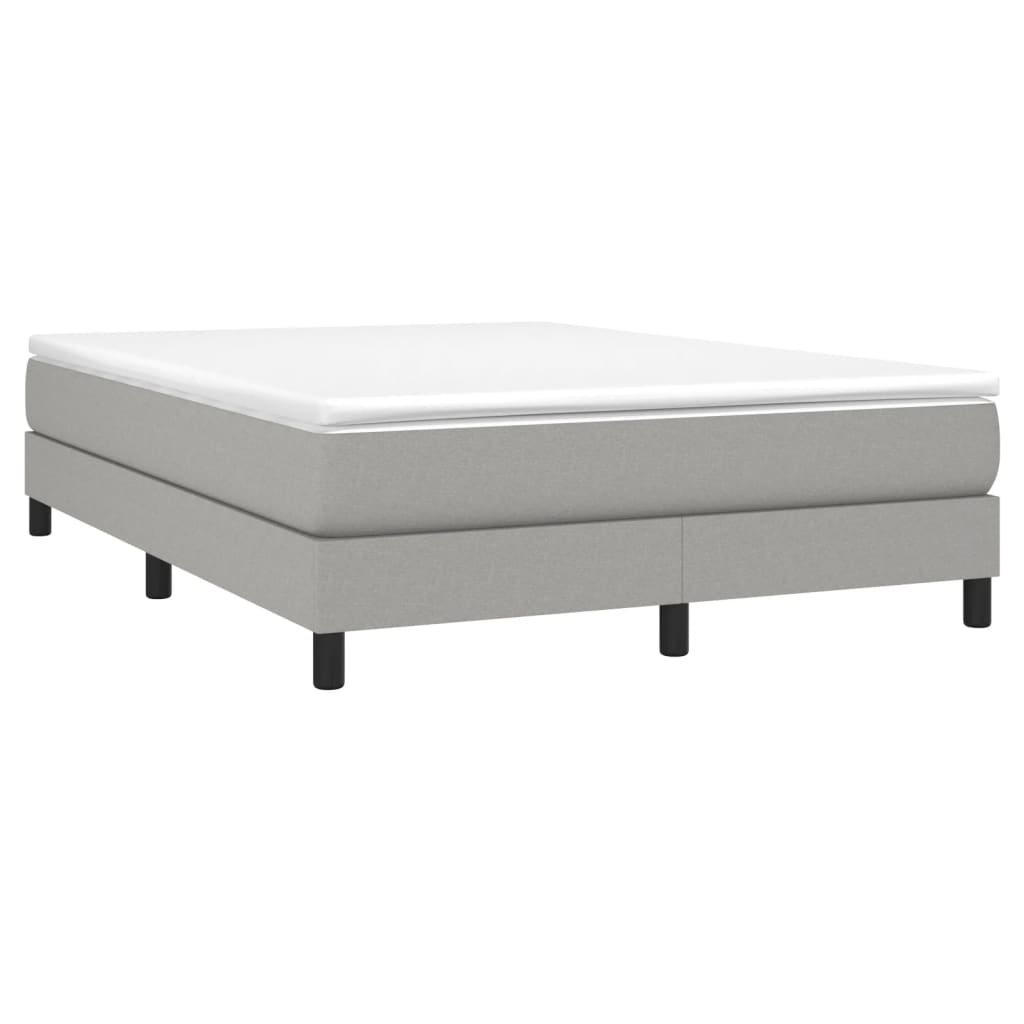 Struttura Letto a Rete a Molle Grigio Chiaro 140x190 cm Tessuto | homemem39