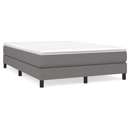 Struttura Letto a Rete a Molle Grigio Scuro 140x190 cm Tessuto