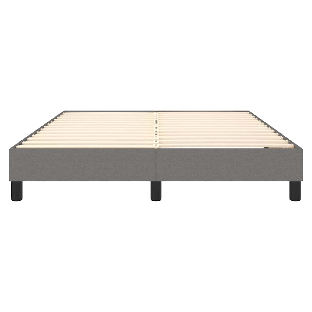 Struttura Letto a Rete a Molle Grigio Scuro 140x190 cm Tessuto