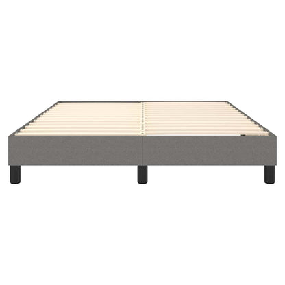 Struttura Letto a Rete a Molle Grigio Scuro 140x190 cm Tessuto