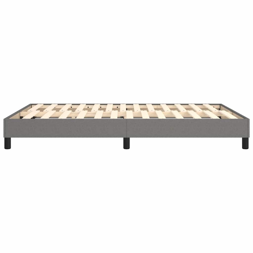 Struttura Letto a Rete a Molle Grigio Scuro 140x190 cm Tessuto