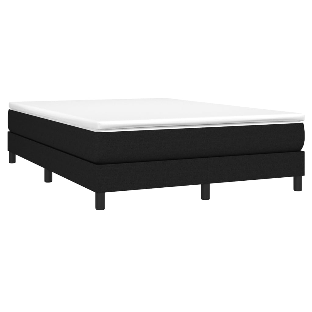 Struttura Letto a Rete a Molle Nero 140x190 cm in Tessuto | homemem39
