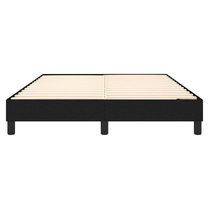 Struttura Letto a Rete a Molle Nero 140x190 cm in Tessuto