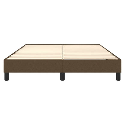 Struttura Letto a Rete a Molle Marrone Scuro 140x190 cm Tessuto | homemem39