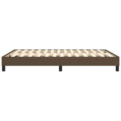 Struttura Letto a Rete a Molle Marrone Scuro 140x190 cm Tessuto | homemem39