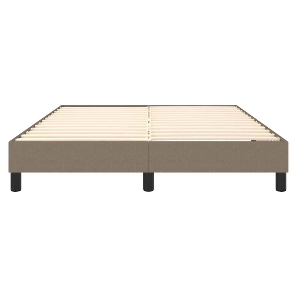 Struttura Letto a Rete a Molle Tortora 140x190 cm in Tessuto