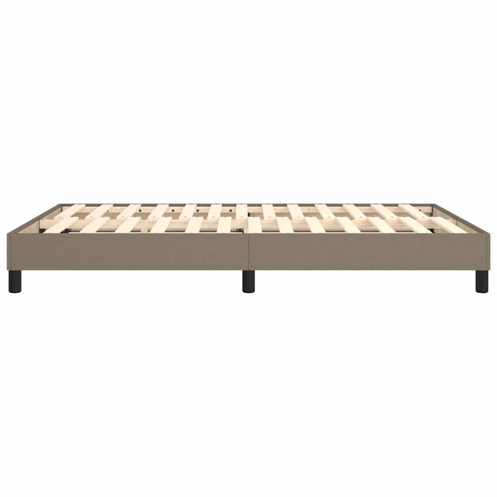 Struttura Letto a Rete a Molle Tortora 140x190 cm in Tessuto