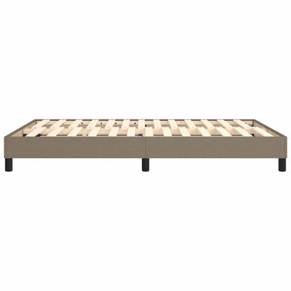 Struttura Letto a Rete a Molle Tortora 140x190 cm in Tessuto