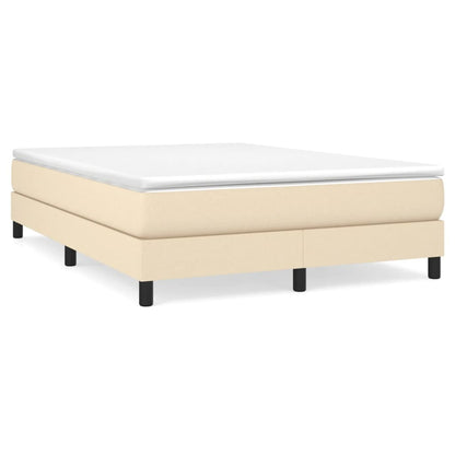 Struttura Letto a Rete a Molle Crema 140x190 cm in Tessuto | homemem39