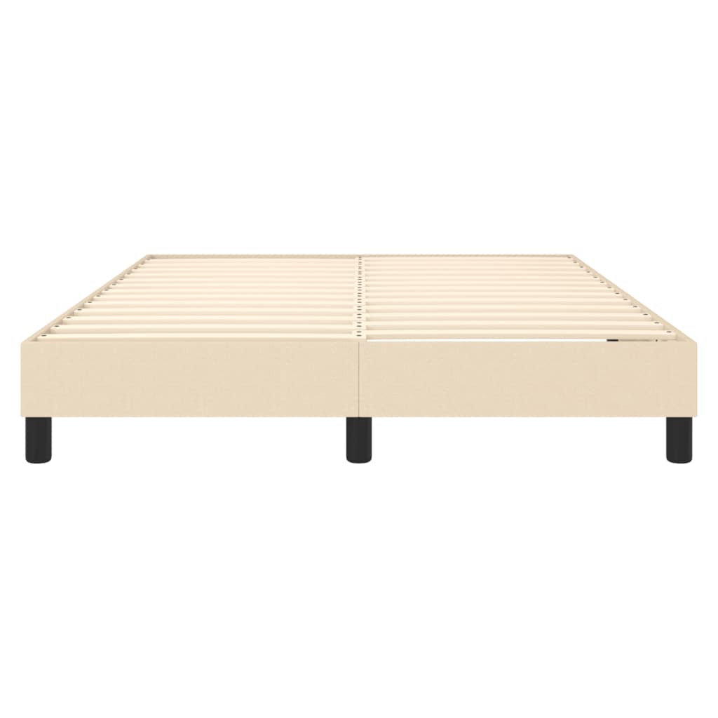 Struttura Letto a Rete a Molle Crema 140x190 cm in Tessuto | homemem39