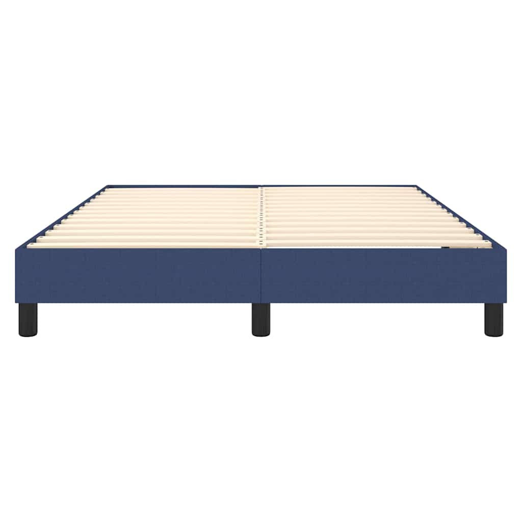 Struttura Letto a Rete a Molle Blu 140x190 cm in Tessuto