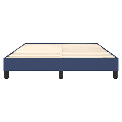Struttura Letto a Rete a Molle Blu 140x190 cm in Tessuto