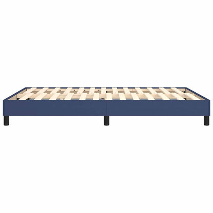 Struttura Letto a Rete a Molle Blu 140x190 cm in Tessuto