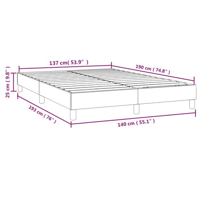 Struttura Letto a Rete a Molle Blu 140x190 cm in Tessuto | homemem39