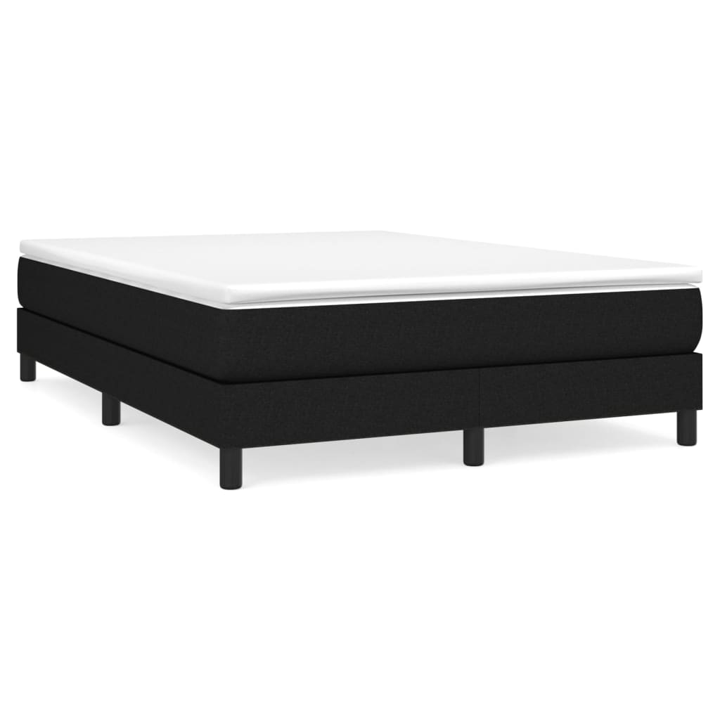 Struttura Letto a Rete a Molle Nero 140x200 cm in Tessuto | homemem39