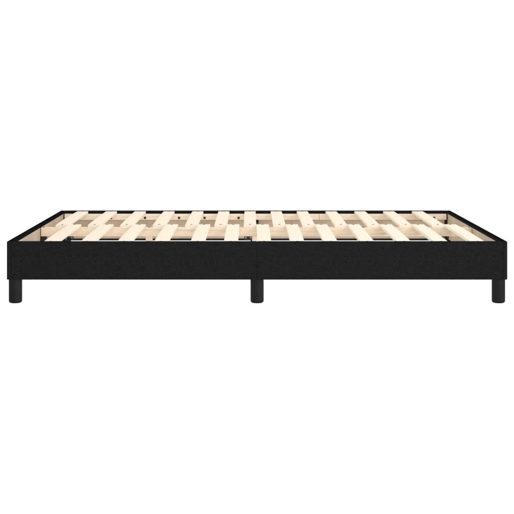Struttura Letto a Rete a Molle Nero 140x200 cm in Tessuto | homemem39